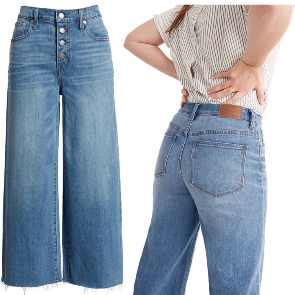 Madewell Wide Leg Crop Jeans